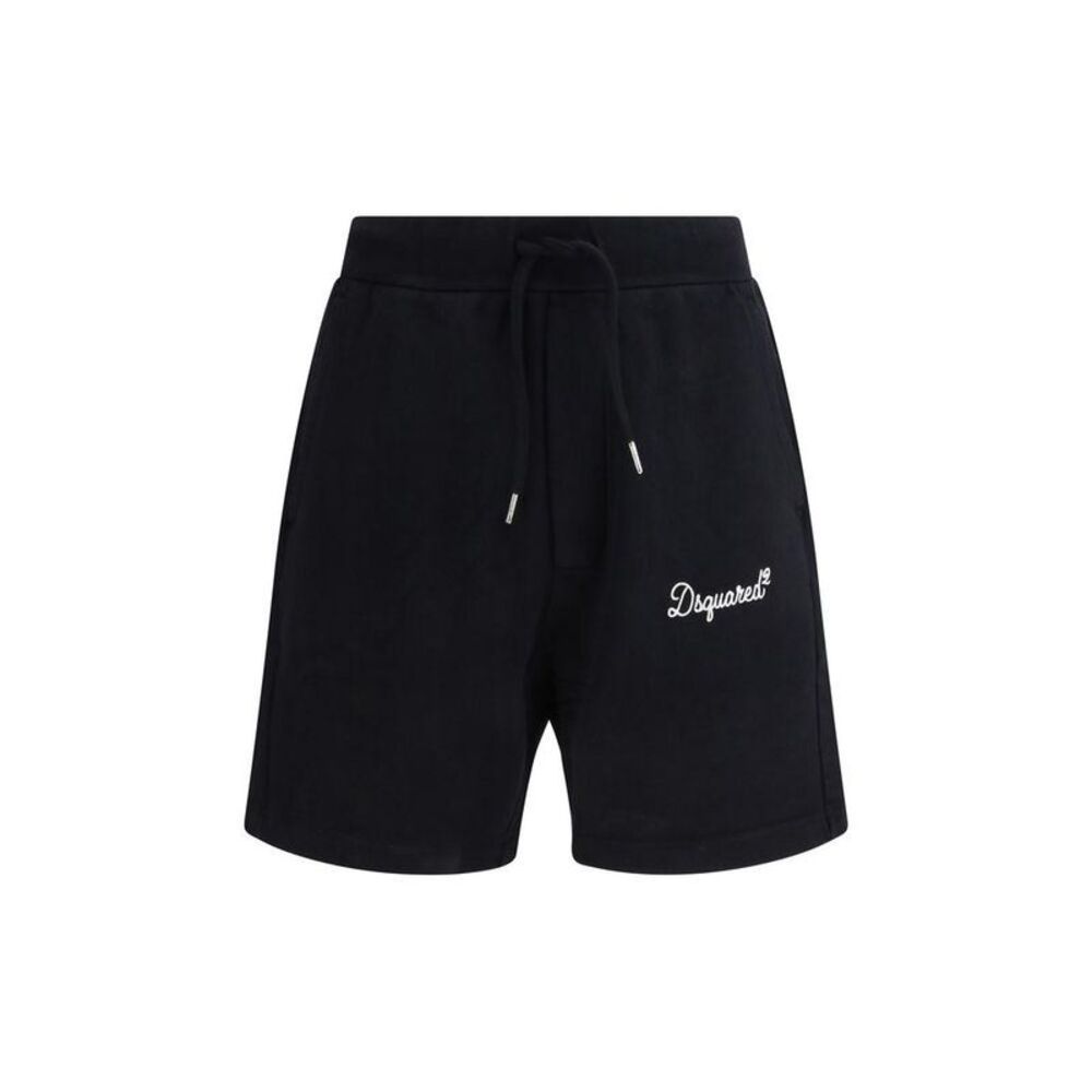 Dsquared² Cotton Bermuda Shorts Men Black